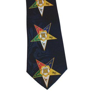 Order of the Eastern Star Necktie (Black)